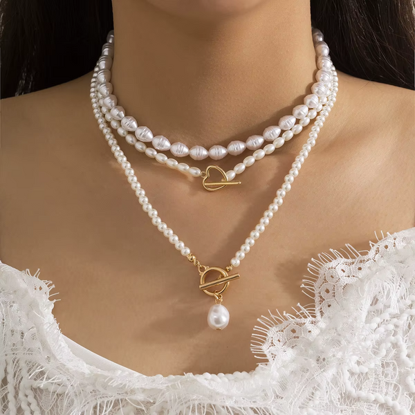 Ise Pearl Clavicle Necklace